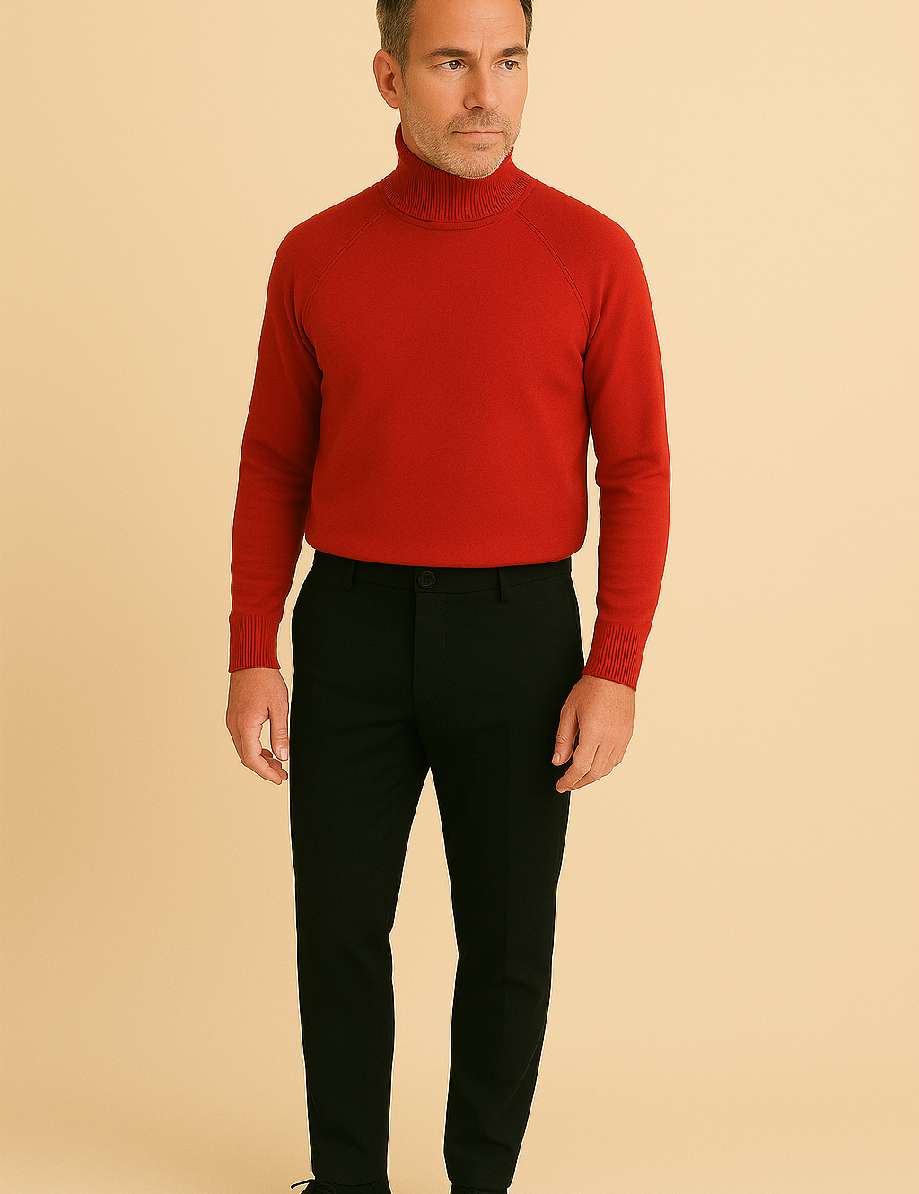 Calça Reta de Alfaiataria Masculina