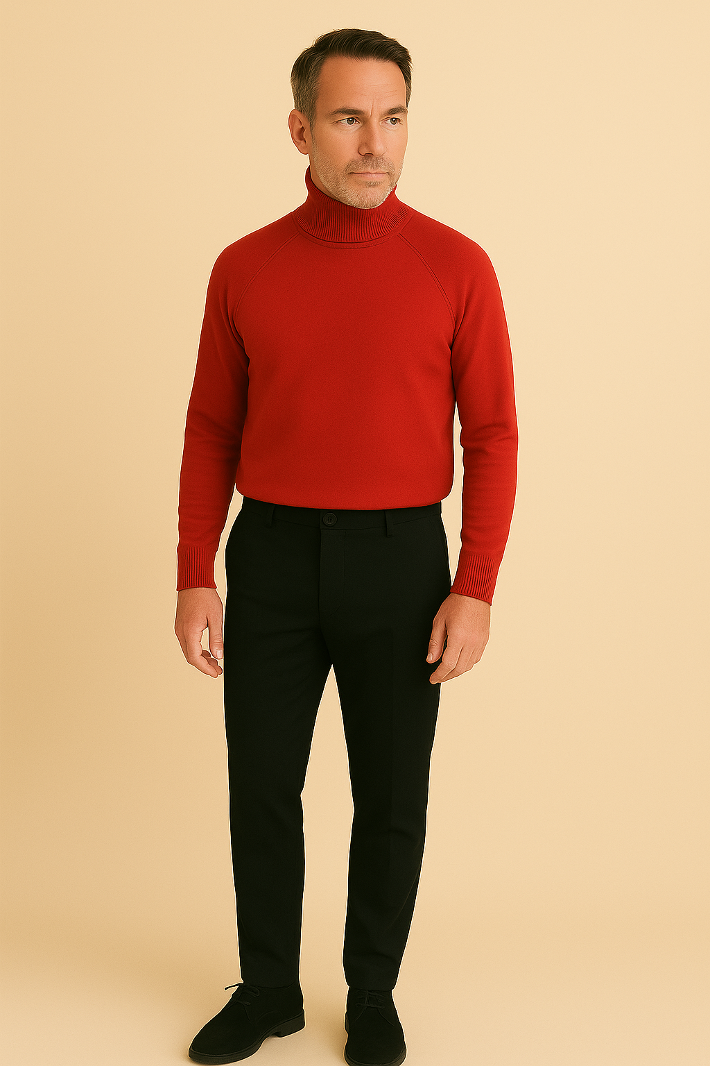 Calça Reta de Alfaiataria Masculina