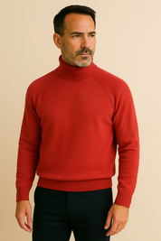 Blusa Tricot Manga Longa Gola Alta