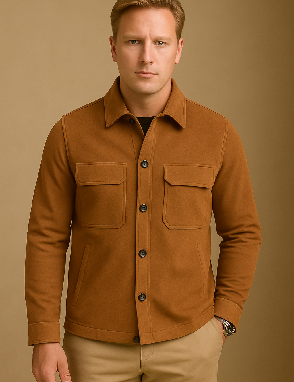 Casaco de Suede Masculino