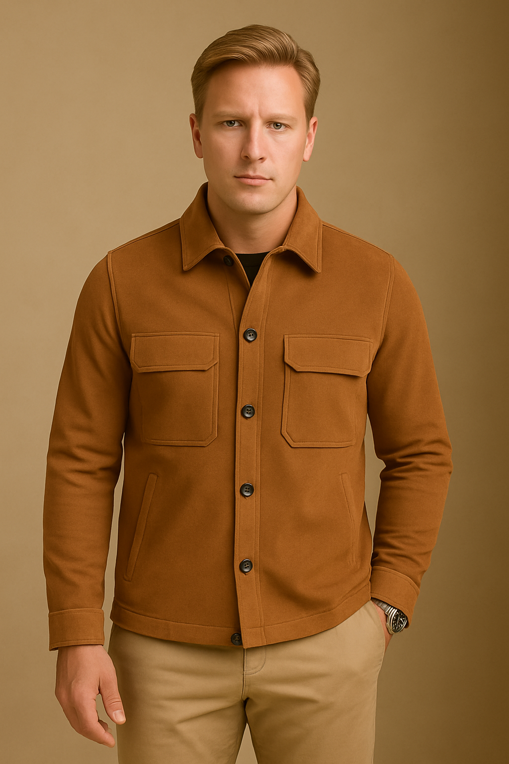 Casaco de Suede Masculino