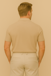 Camisa Polo Masculina com Botão