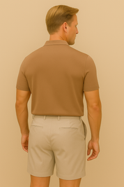 Camisa Polo Masculina com Botão